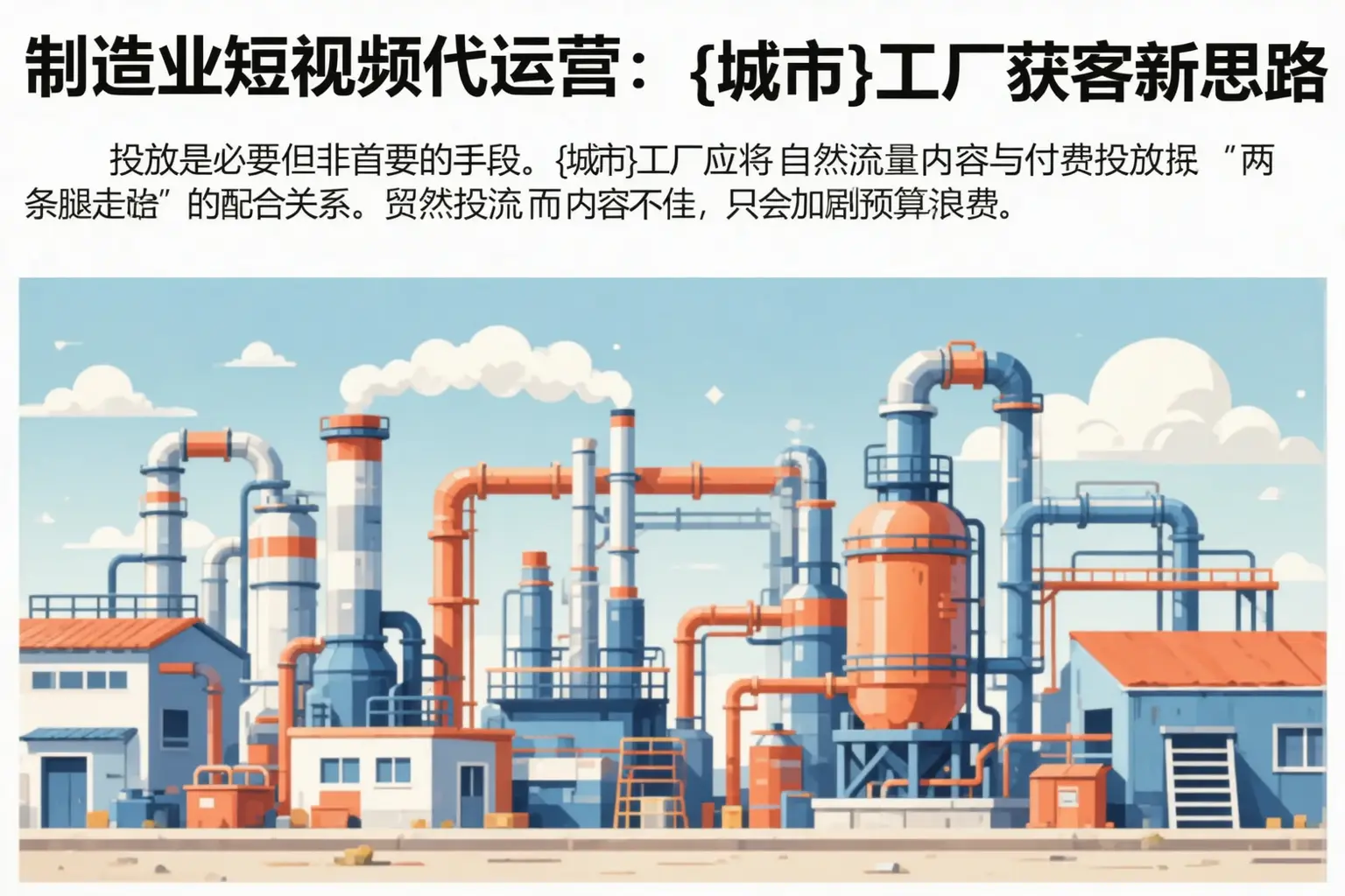 制造业短视频代运营:三穗工厂获客新思路